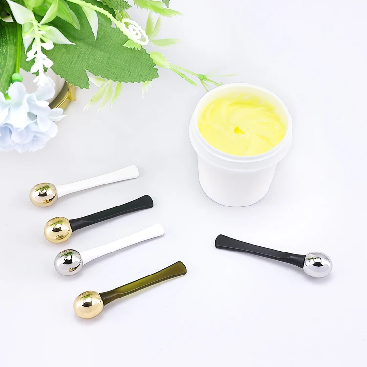 
Custom Facial Spoon Small Make Up Cosmetic Spatula For Face Cream Mini Cosmetics Spatula 