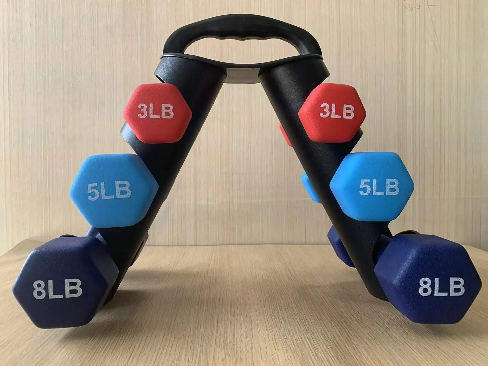 Gym Equipment Dumbbell Set 50kg 60kg 100kg 20kg 15kg 10kg Home Weight Hex Pink Dumbbell Set with Rack