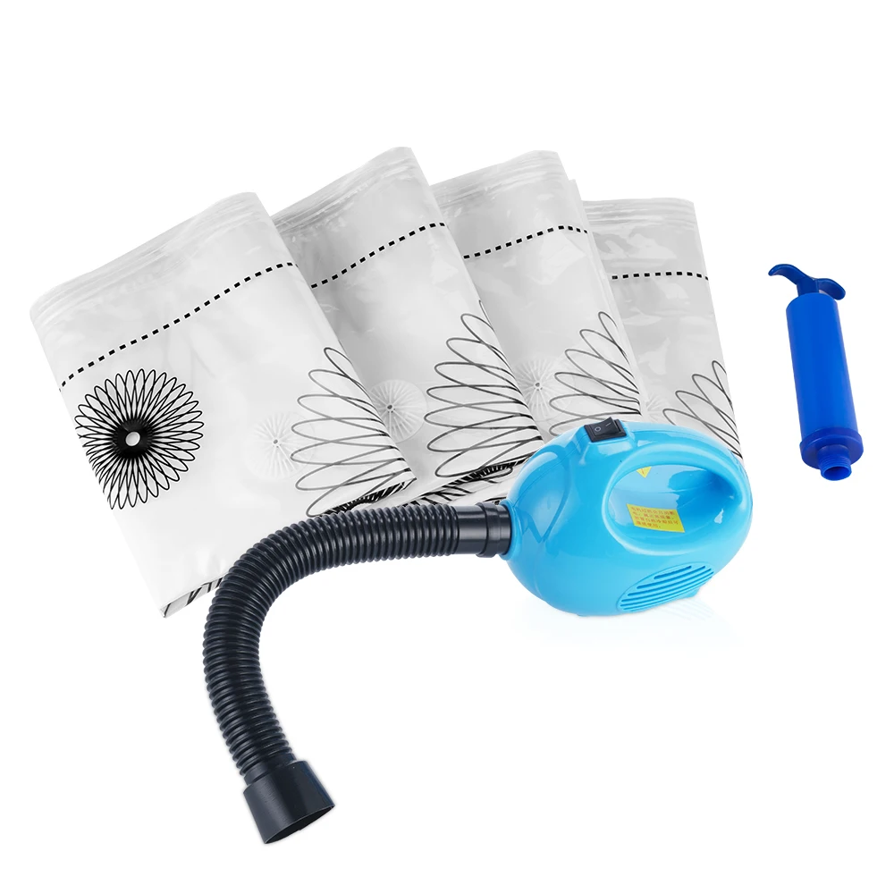 Распродажа, дешевая складная подушка для экономии пространства, вакуумные герметичные пакеты с насосом для хранения одежды