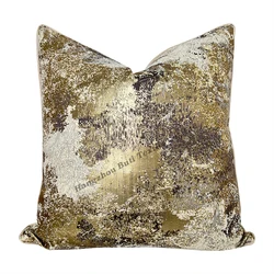 High Quality Square Satin Modern Luxury Jacquard Throw Pillow Cover Cushion Case Decorative Pillowcase for Sofa 18x18