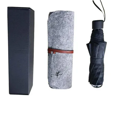 Compact travel 3 folding pocket size umbrella owl pattern changing color 23inch umbrella