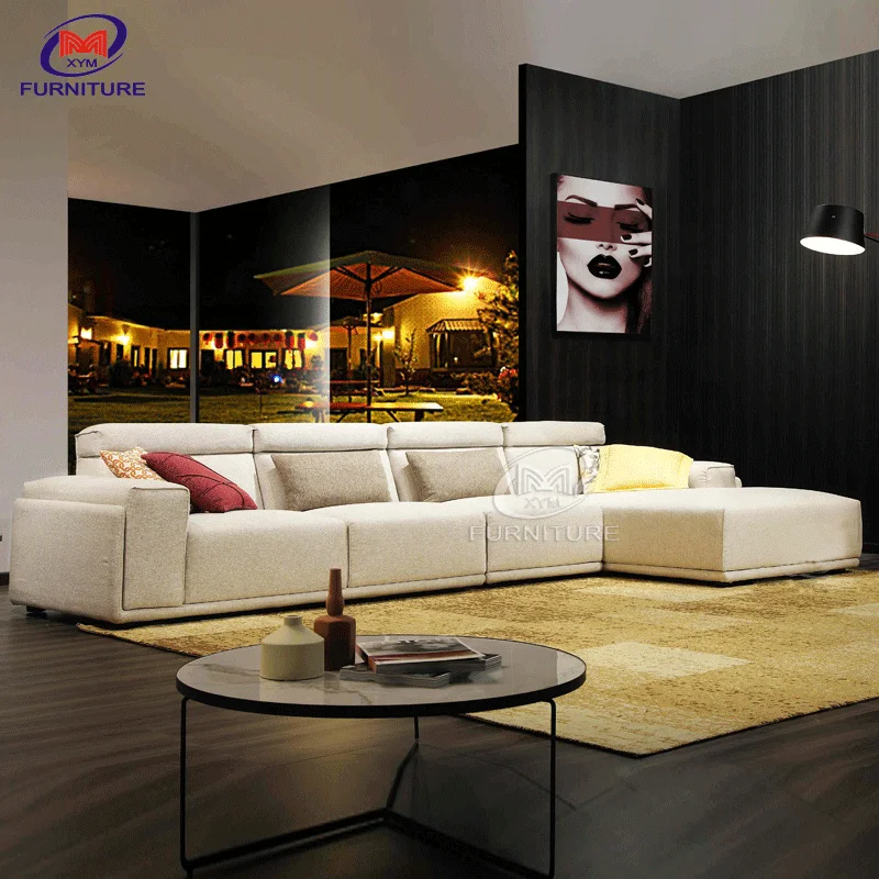 
Modern modular synthetic leather L shaped Corner luxury sectional sofa set furniture for living room sofas 