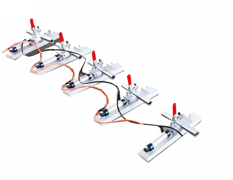 Pneumatic silk mesh screen manual stretcher stretching head