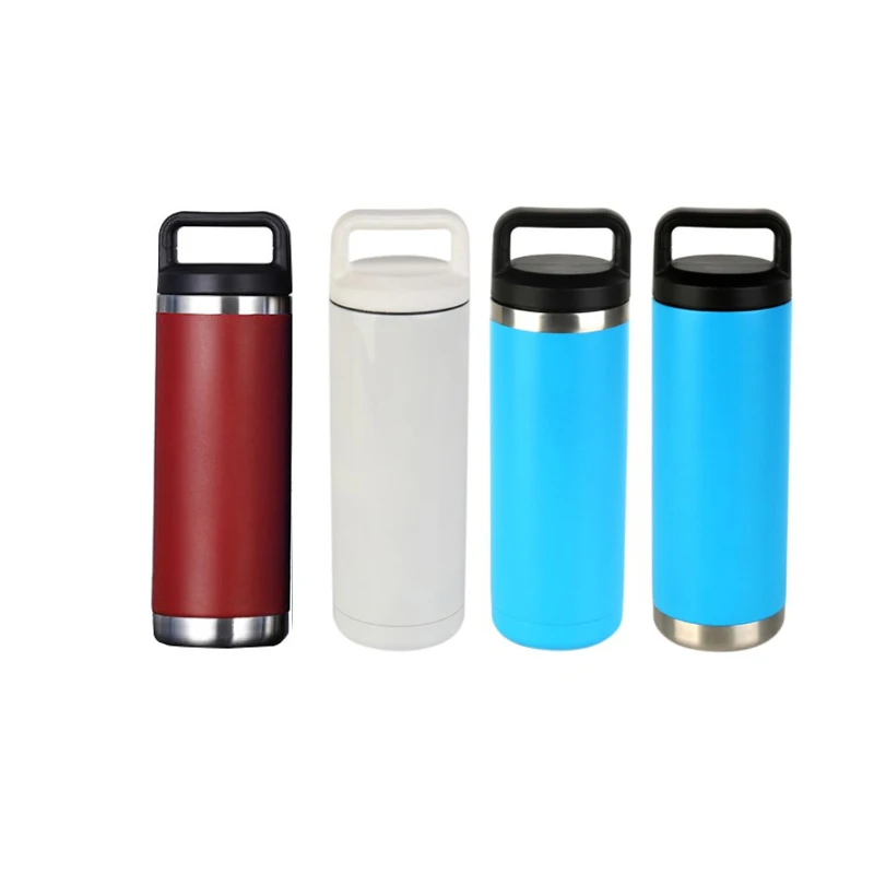 Stainless Steel Thermal Water Bottle Outdoors Bullet Shape Vacuum Flask 18oz YETItumbler Drink Bottles