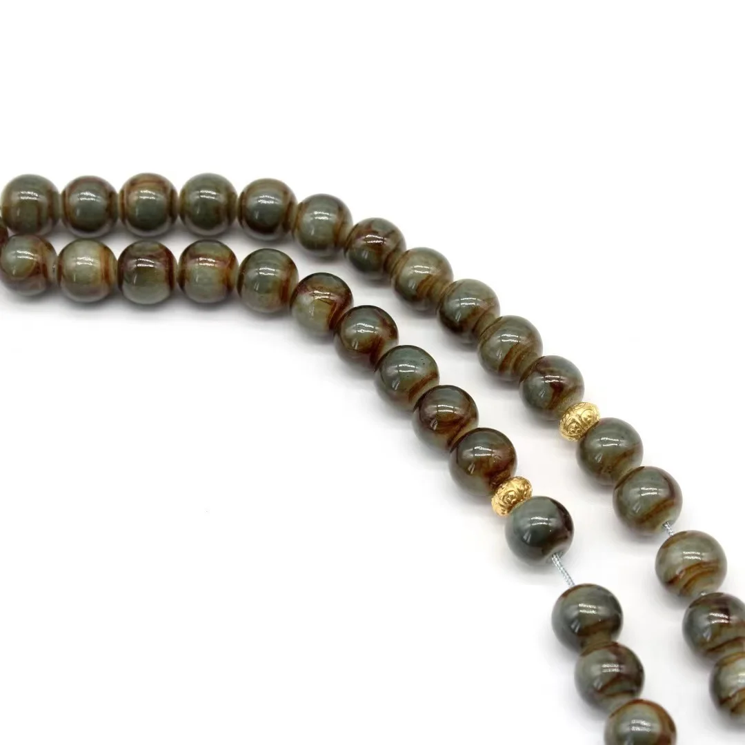 Muslim Prayer Beads Beads 33 10mm tassel colored flower beads handmade rosary bracelet Tasbih