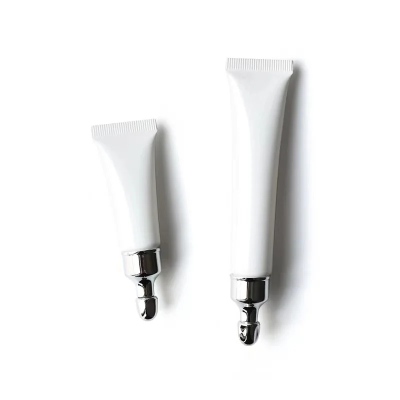 Cosmetic packaging empty cream lotion foundation 10g 15g 20g plastic PE soft squeeze tube with small hole top cap