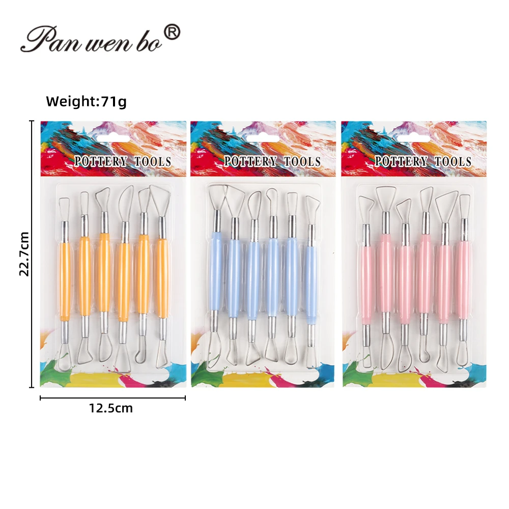 ABS Plastic Clay Tools Set Pottery Multi-Function Soft Pottery Carving Plastic Knife Diy Sculpture Modeling Embryo Knife