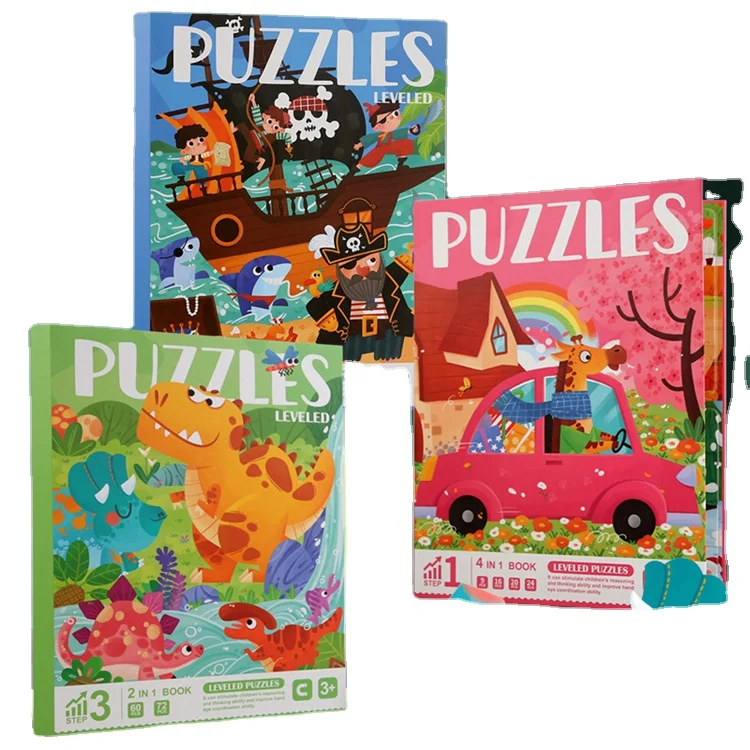 Educational Magnetic book puzzle magnetic leveled puzzle Magnetic jigsaw Puzzles for Kids