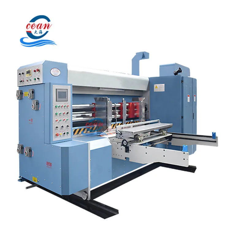 Economic speed carton box printing die cutting machine automatic 3 5 7 ply corrugated cardboard box machine