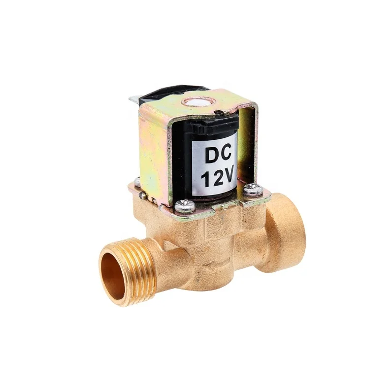 G1/2' Brass Electric Combination Valve One-Way Water Flow Switch Normally Closed High Temperature Solenoid Valve
