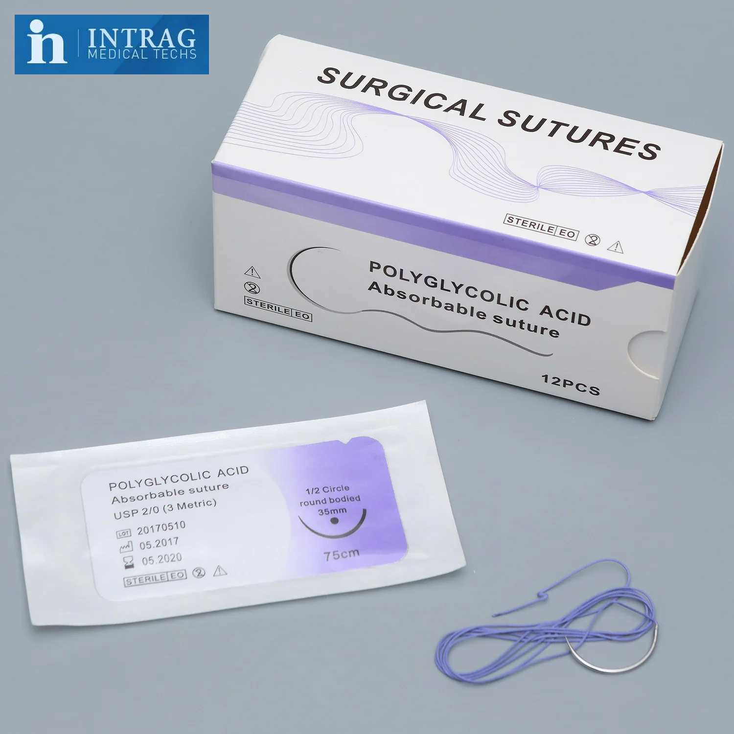 
Polyglycolic Acid Braided 