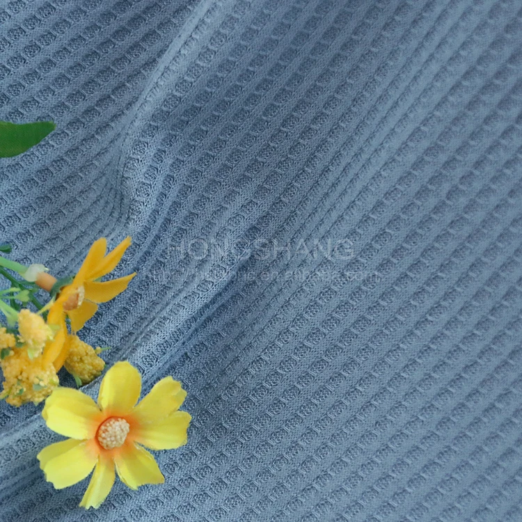 9207# 30%RAYON 70%POLYESTER ,KNITTED WAFFLE FABRIC FOR THE T-SHIRT AND VETS
