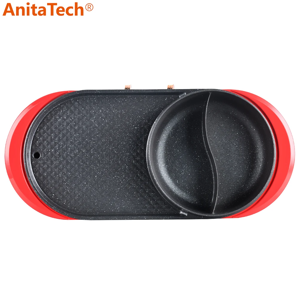 BBQ Grill Indoor Electric Barbecue Grills Korea Nonstick Electric Grill With Hot Pot