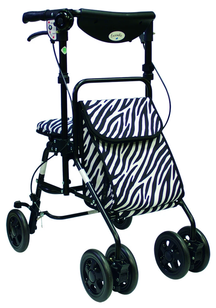 Japanese cheap supermarket lightweight shopping trolley with chair