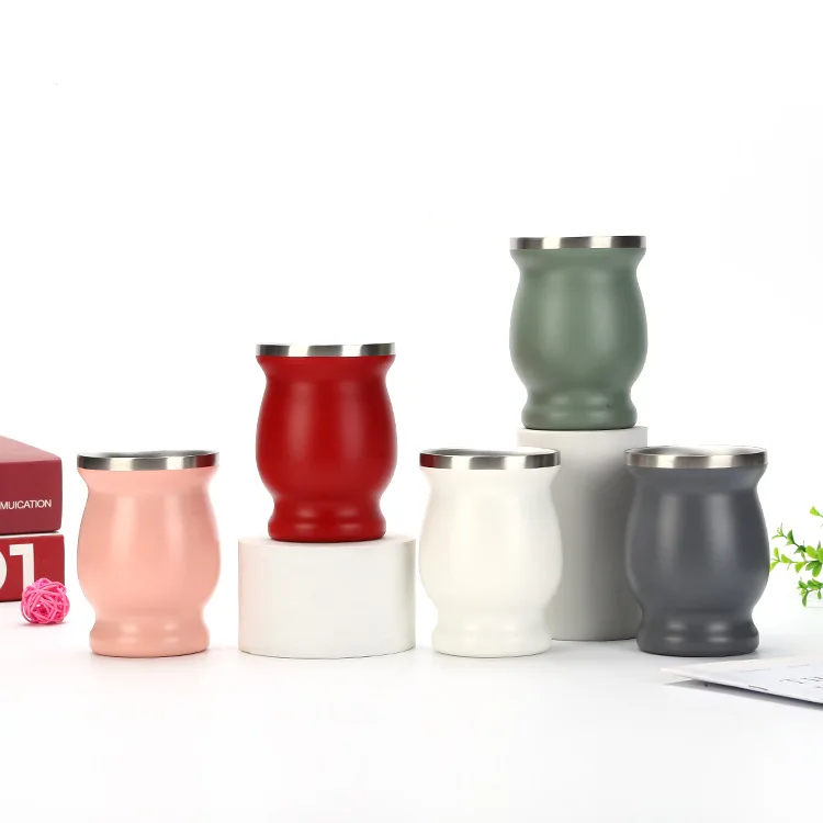 Лидер продаж Yerba Mate 18/8 из нержавеющей стали двойная стенка 8 унций чашка для мате бомба