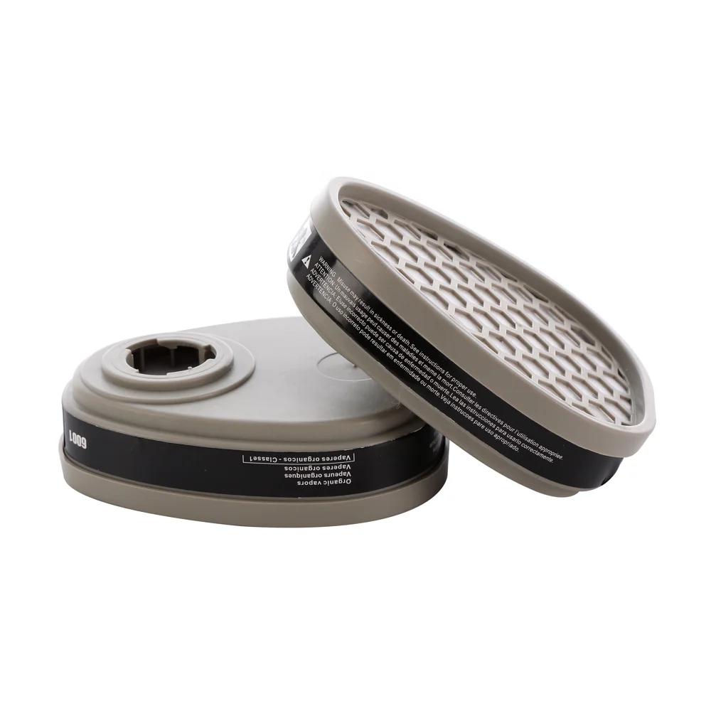 6001 Hot Sale gas organic vapor filter element activated carbon for half face gas mask 6200 6800 gas mask 7502 6502QL