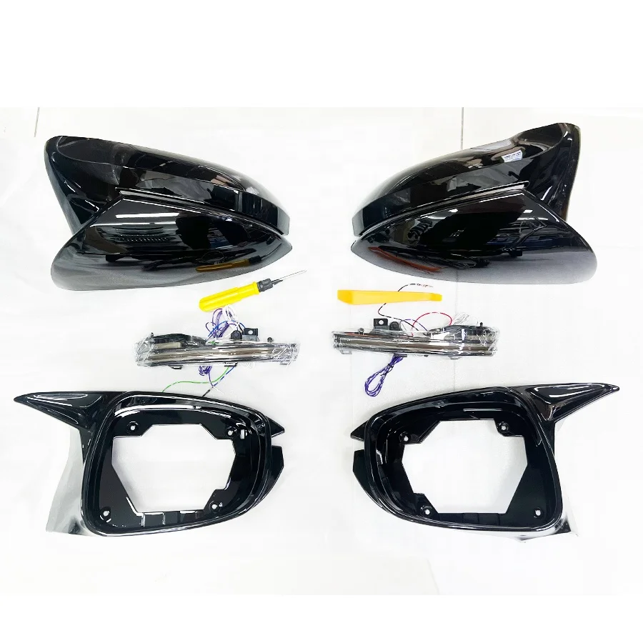 Car Mirror For 2006 Lexus ES 300 upgrade LED Style Plastic Material Gloss Black 2008 Lexus Es 330 Mirror Cover Replacement