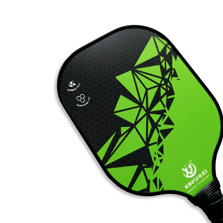 Carbon Fiber Composition PP Honeycomb Core 2 Pickleballs 2 Pickleball Paddle Greengraphite Pickleball Paddle Set