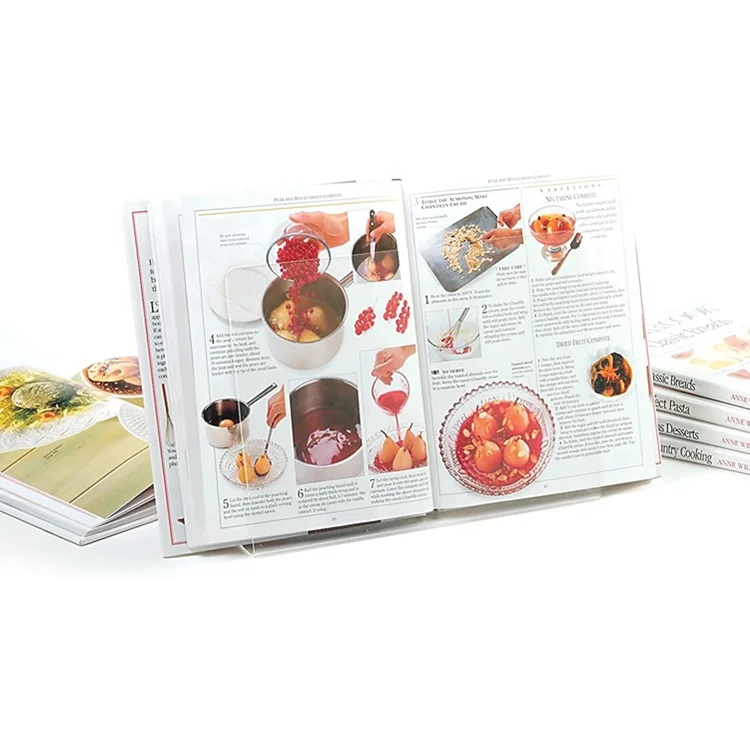 Clear Acrylic Book Stands - Cross Frame Acrylic Book Holder Open Book stand for Display Reading Suitable for Art Bible Textbooks