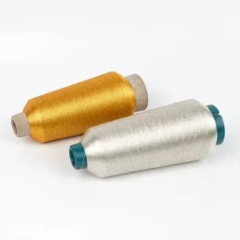 Лучшая продажа 100% металлическая пряжа для плетения золотая MX/ST/MS/MH-типа
