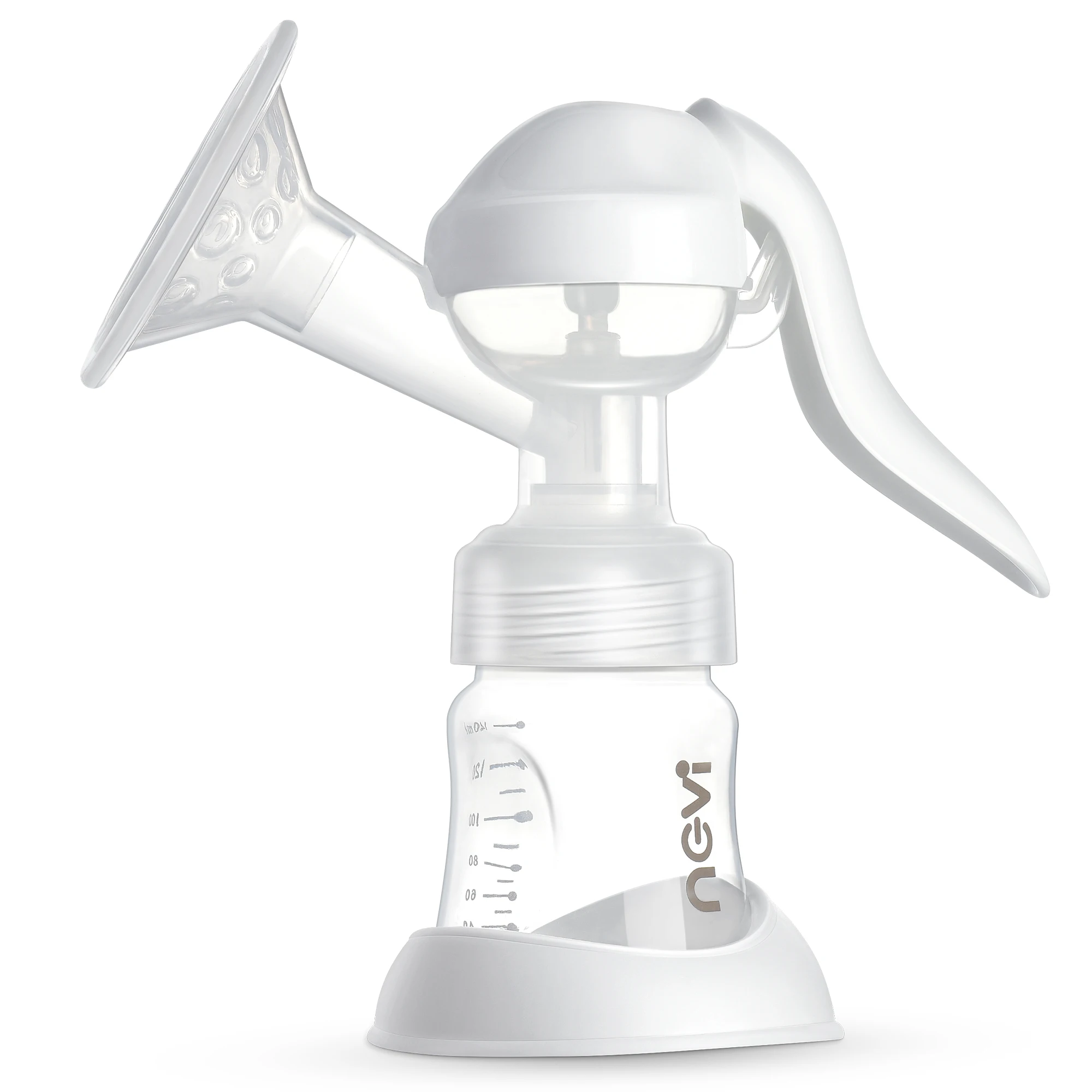 China Manufacturer BPA Free Standard Breast Milk Catcher Silicone Manual Breast Pump for Sale