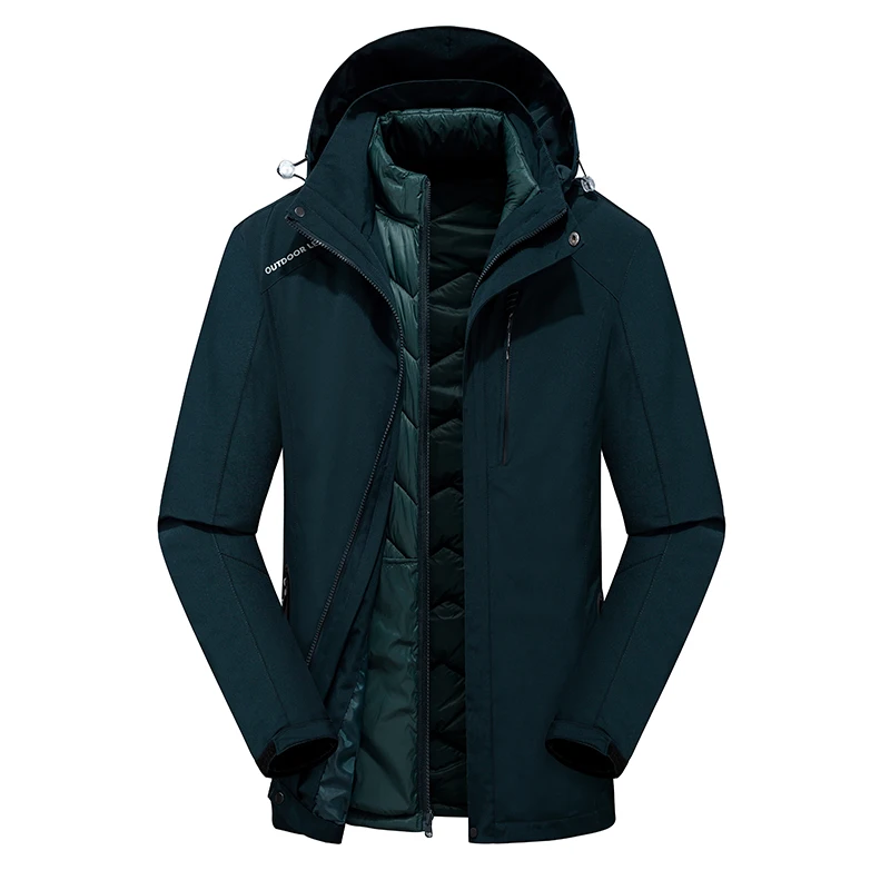 Men 3 In 1 Waterproof Sport Outdoor coat Mountain Hiking Ski Winter Jacket
