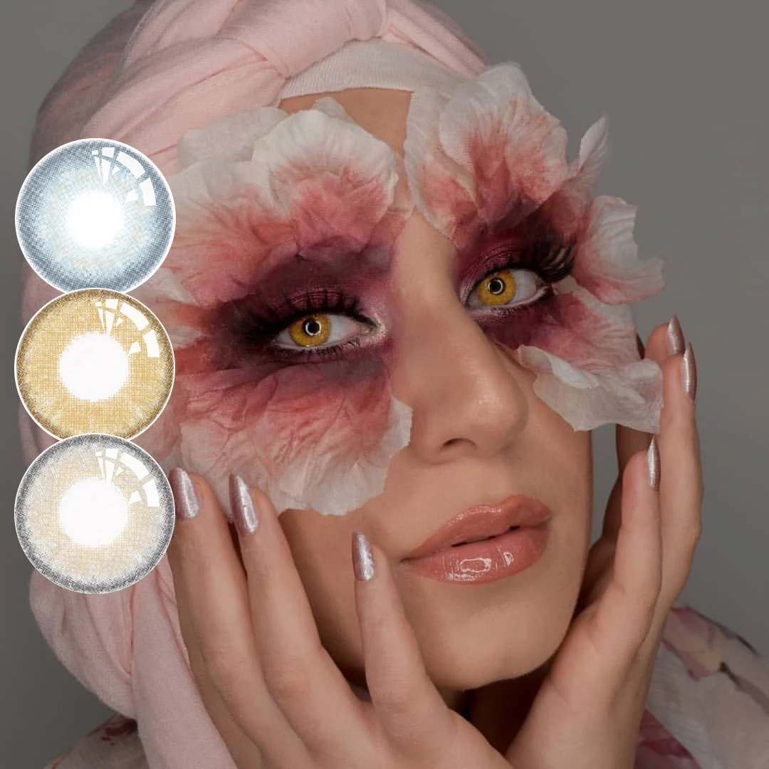 KiKi красота 3 вида цветов косметический Модные Контактные линзы ежегодно цветные контактные проиводства компании