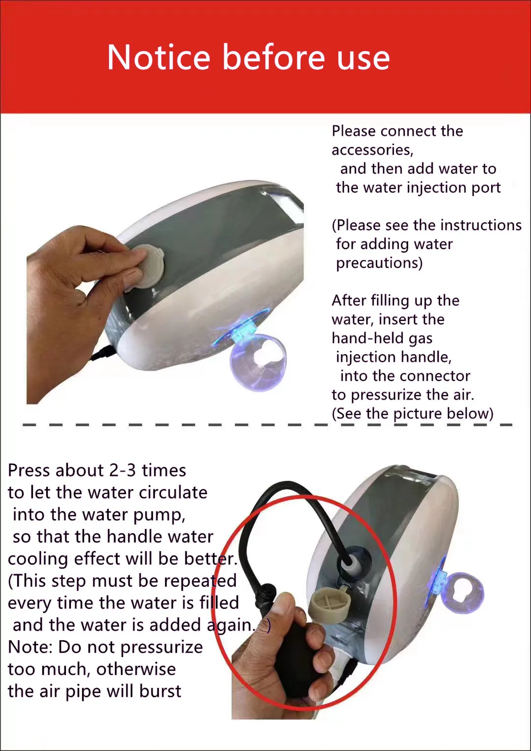 Portable skin cooling cryo facial Skin beauty machine for and