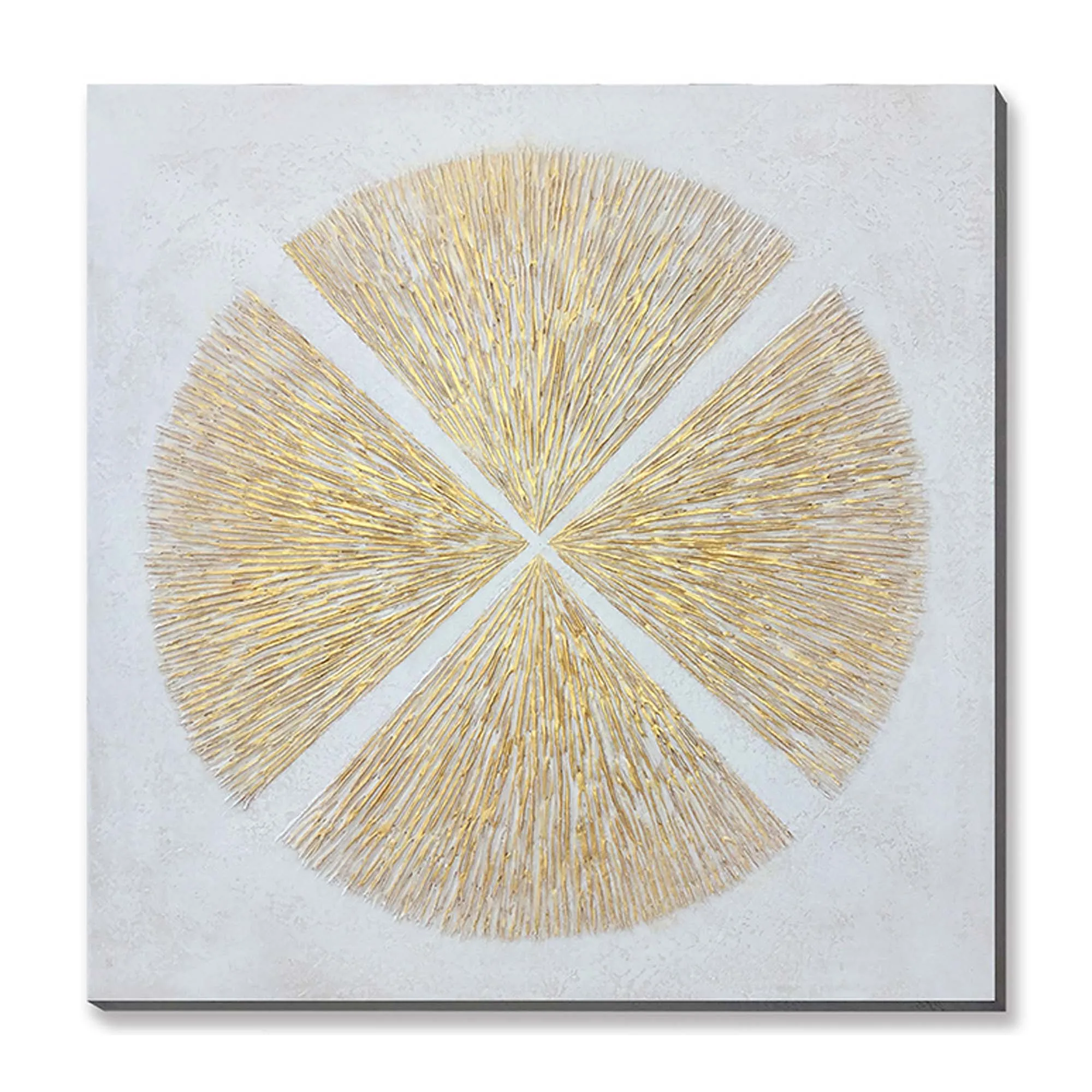 Modern Abstract Gold Line Wall Canvas Art Oil Painting