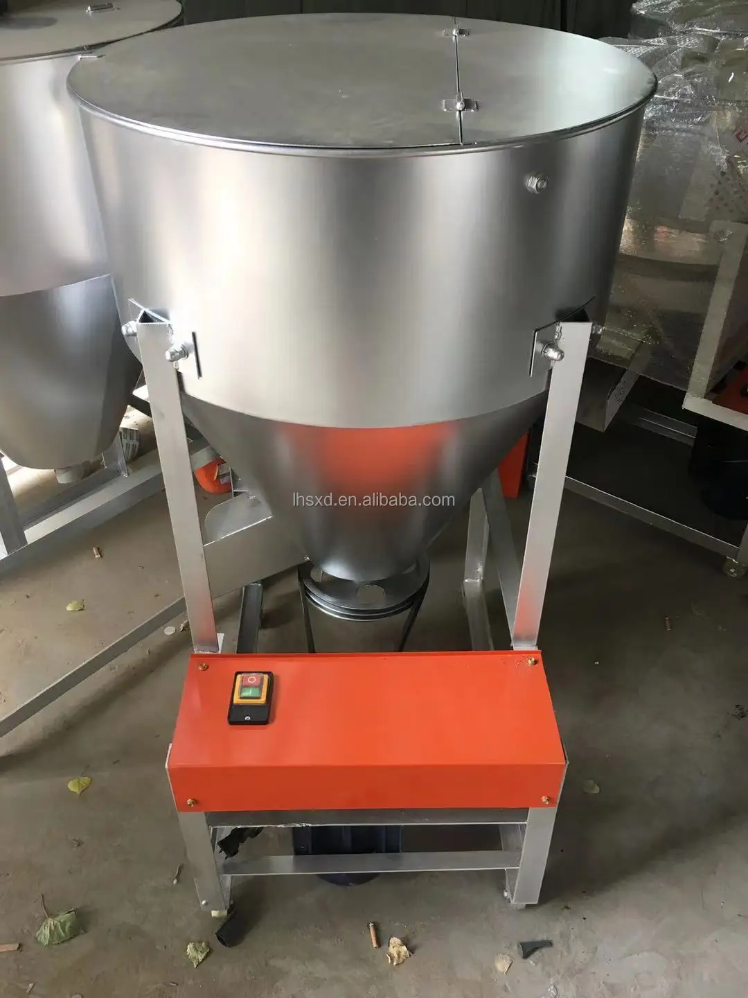 Commercial use of feed mixer for breeding small household seed coating   dry and wet dual-purpose stainless steel particles