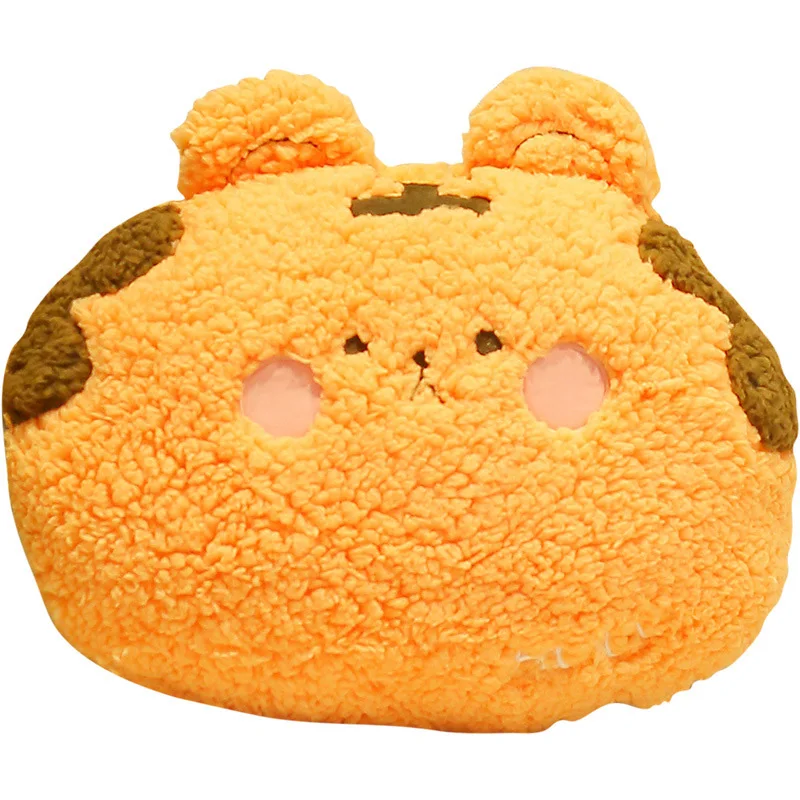 Bear Head Cushion Fluffy Cuddle Plush Toys Wholesale High Quality Creative Tiger Frog Pig Cute Stuffed Animal Throw Pillow