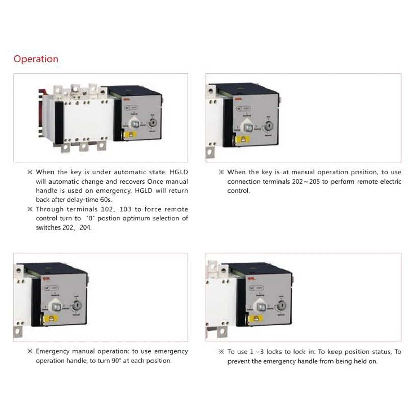  Ce 400Amp 630A 3Phase Automatic Transfer