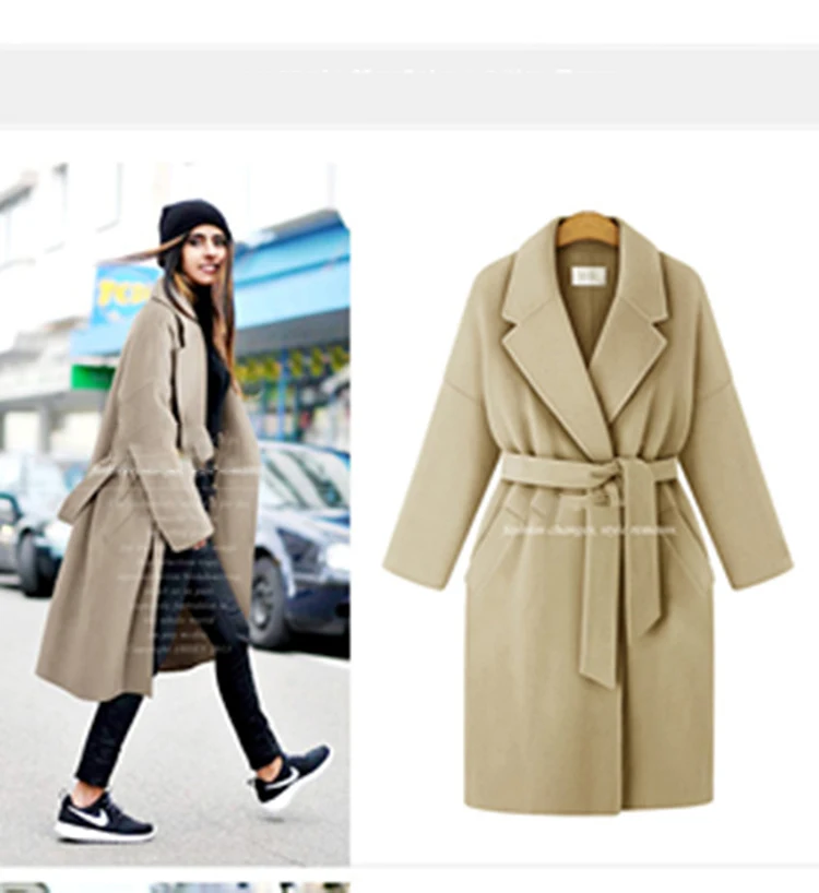 Новый стиль, модная женская одежда, кардиган, зимняя теплая одежда, шерстяное пальто, тренчкот для женщин на каждый день