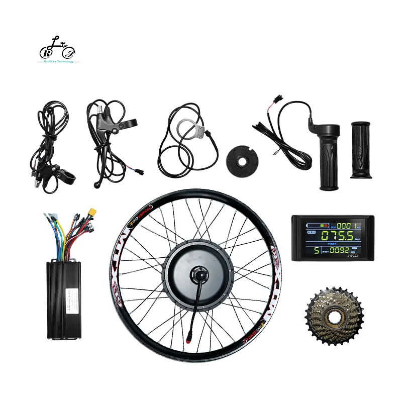 Factory Direct Supply 1.5kw electric bike motor kit twist throttle ebike conversion kit 48v