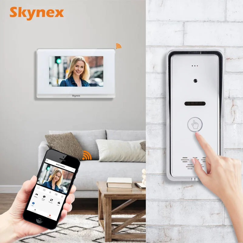 Supplier  IP65 Waterproof cat5/6 IP Based Video Door Doorbell Intercom phone app control tuya smartlife for Apartment and villa