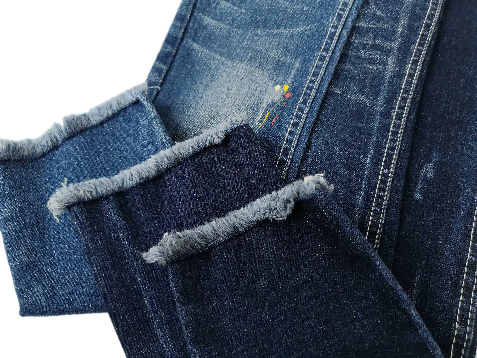 T827 High quality denim fabric 98% cotton 2% spandex stretch denim jeans fabric