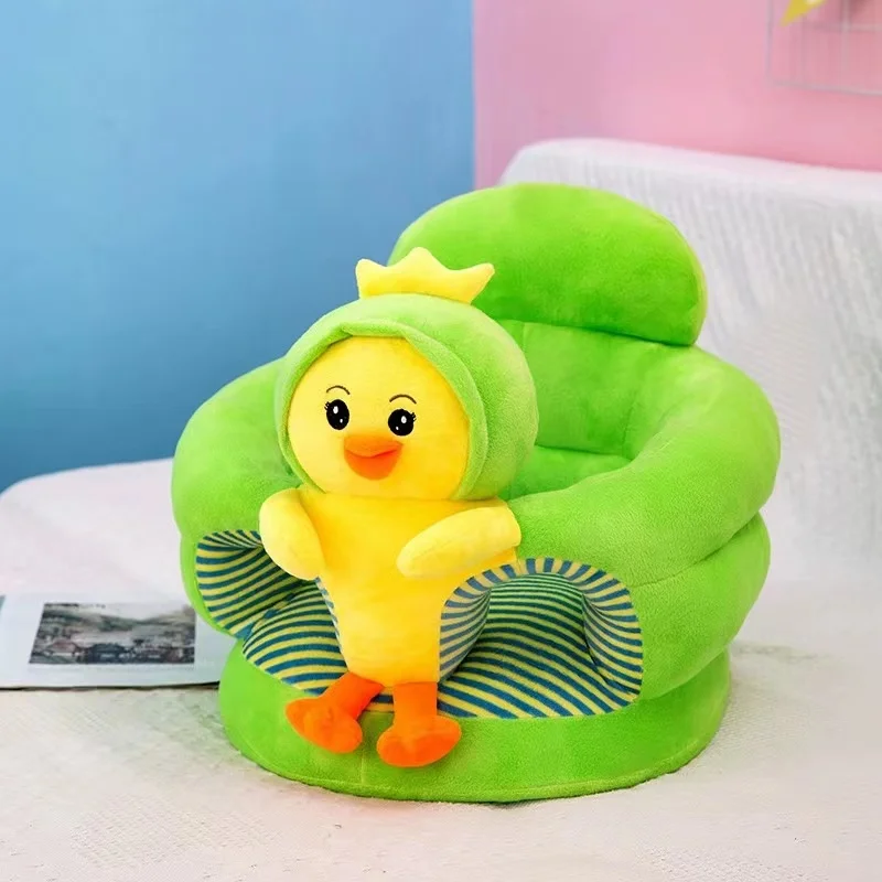 Factory Supply Baby Sit Learning Cushion Plush Rabbit Animal Sofa/Kids Chair Sofa Bed cover