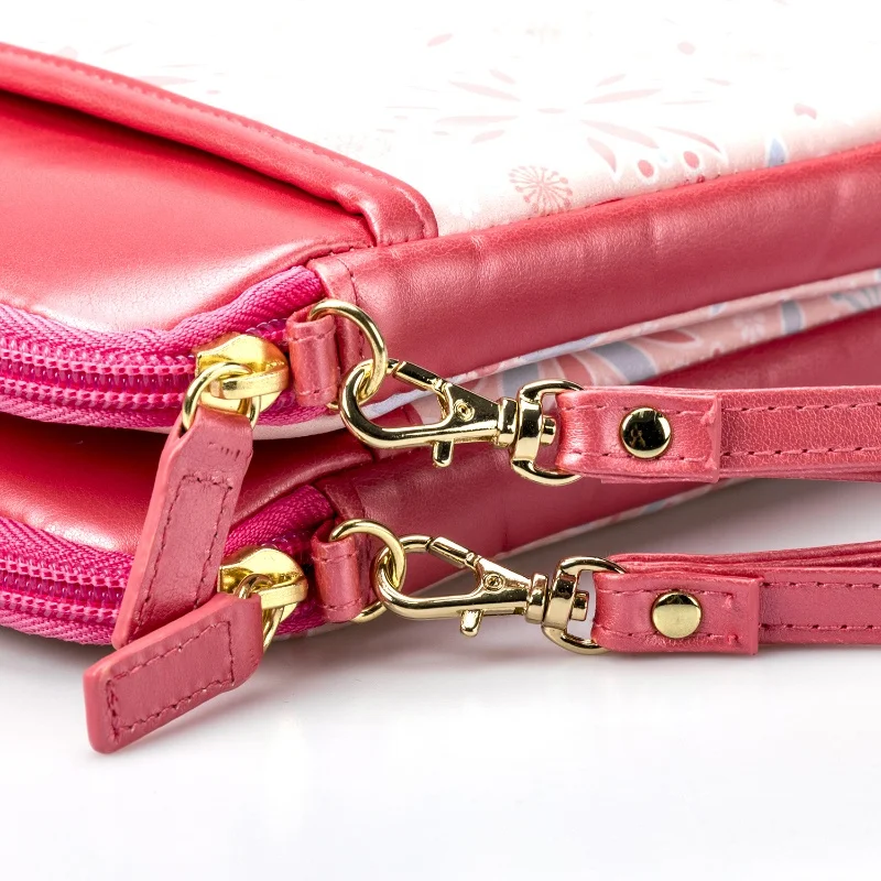 Wholesale Customized Logo PU leather  Fabric Print Bags  Laptop Sleeve Computer Case Zip Bag For Women