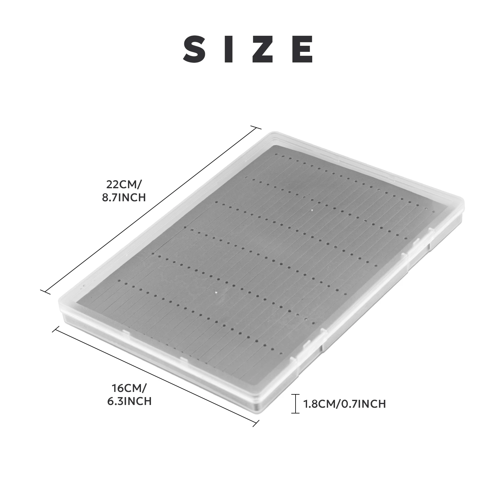 A5 Streamer Foam Fishing Bait Box with Plastic Shell - Compact Storage for Hooks & Bait providing Customized Services Fly Box