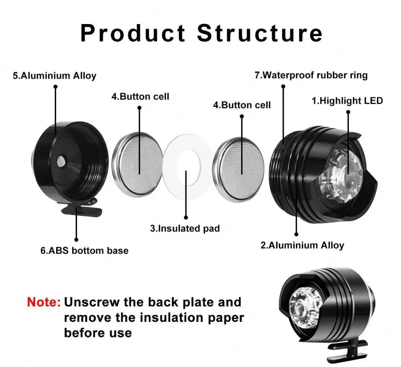 metal headlights custom logo clog charms Headlights for Dual Waterproof System Necessary spot hiking and camping hot sell