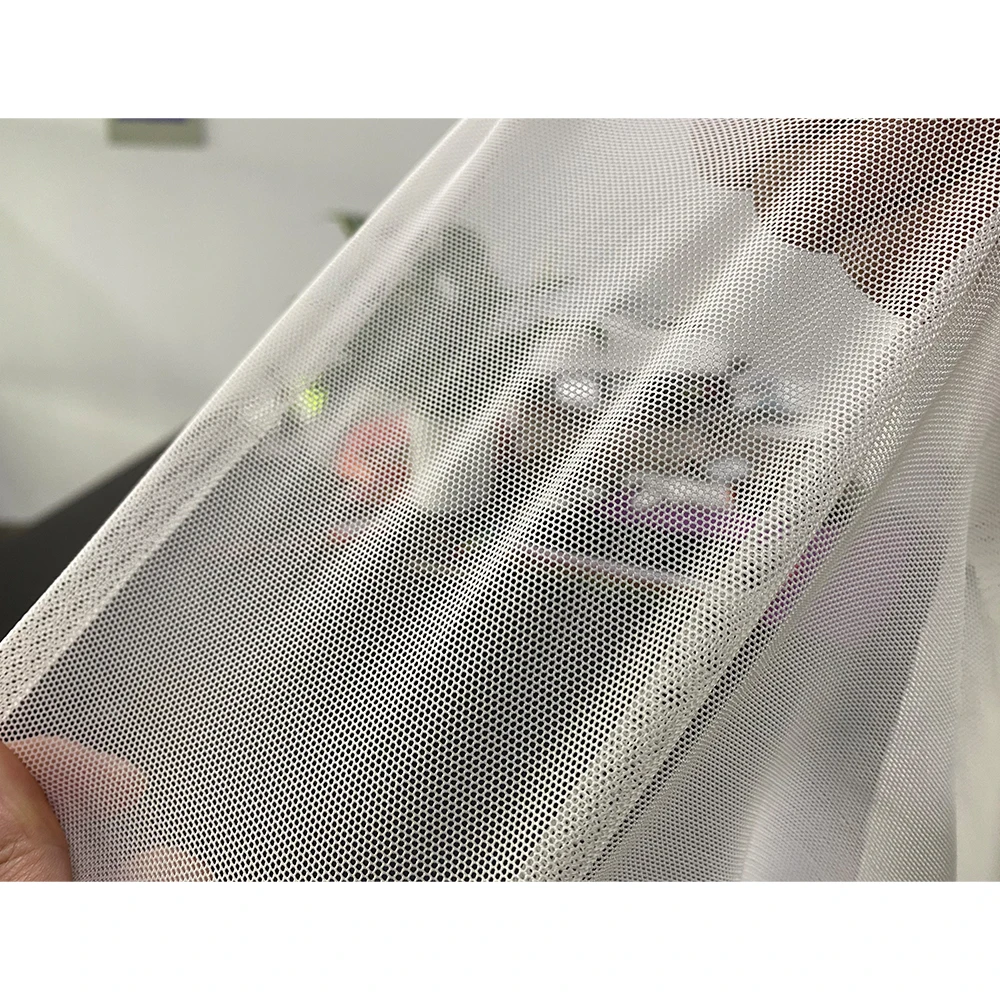 High 4 Way Stretch Spandex Shape Wear Power Net Elastic Mesh Fabric For Lingerie Underwear