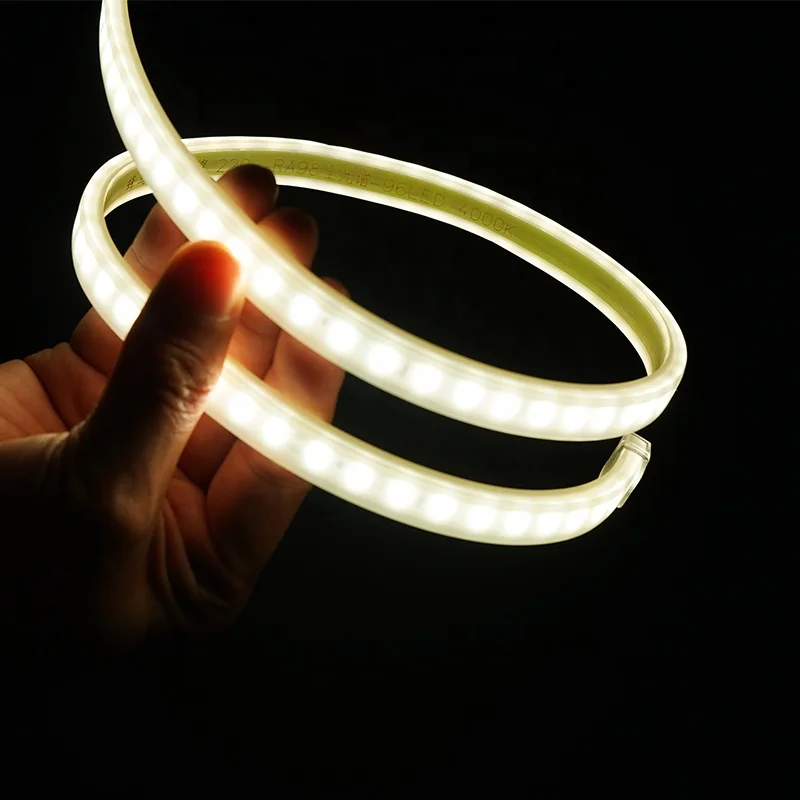 10M led strip 2700 - 6000 24 volt cri 97 Flexible custom led strip Light 220V 120leds waterproof led strip light bar + EU plug