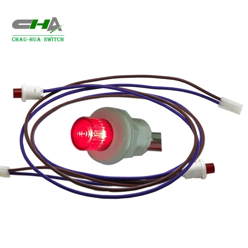 C3013 series Apply to emergency power push button illuminated piezo switch with wire cable C3013