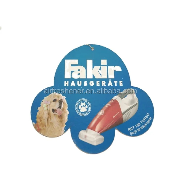 Fragrance custom logo printed car paper air freshener hanging scented card