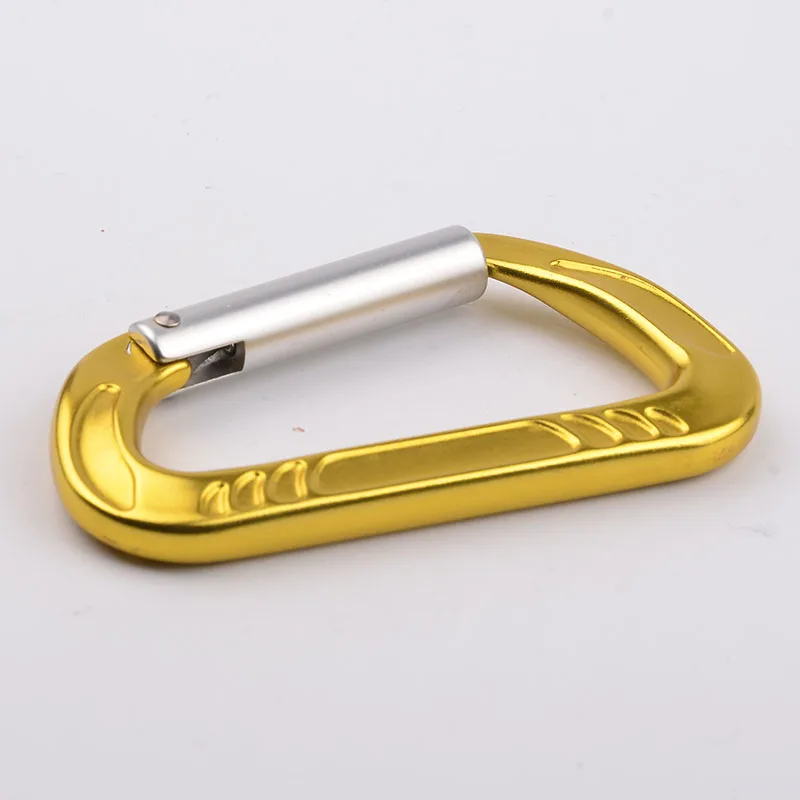 JENSAN Custom Aviation Aluminum 12KN Straight Gate A7075 Keychain Carabiner Clip For Outdoor Backpacks