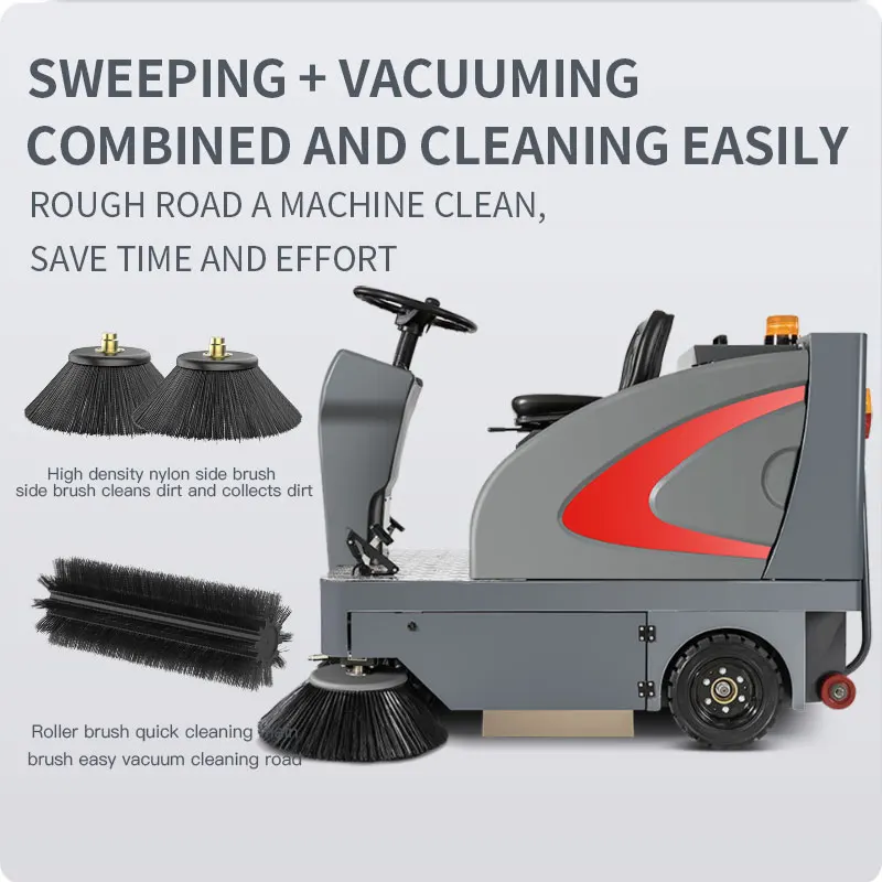 Industrial road street floor sweeper cleaning machine commercial magnetic ride on Sweeper truck