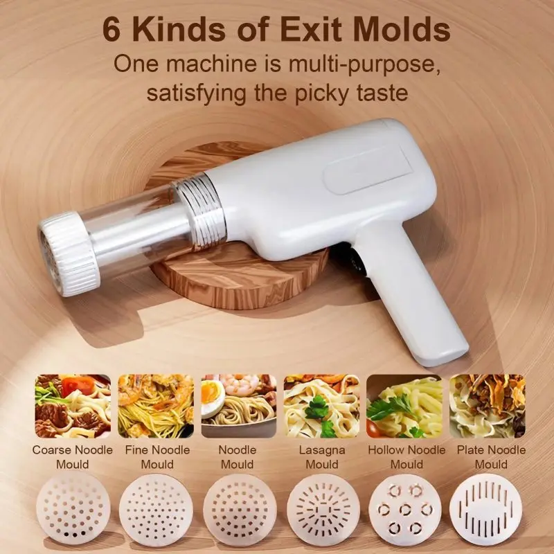 Household Electric Pasta Maker Machine Handheld portable Auto Squeezing Noodle Maker Pasta Detachable Easy Clean Pasta maker