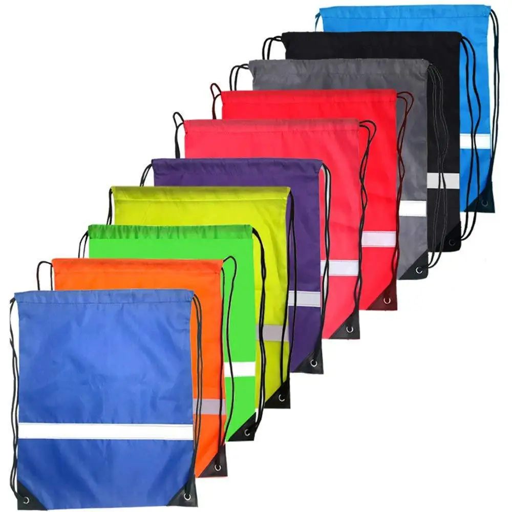 Portable Sport Fitness Travel Outdoor Backpack Drawstring Bag Waterproof Gym Drawstring Sack Riding Backpack Gym Shoulder Bag
