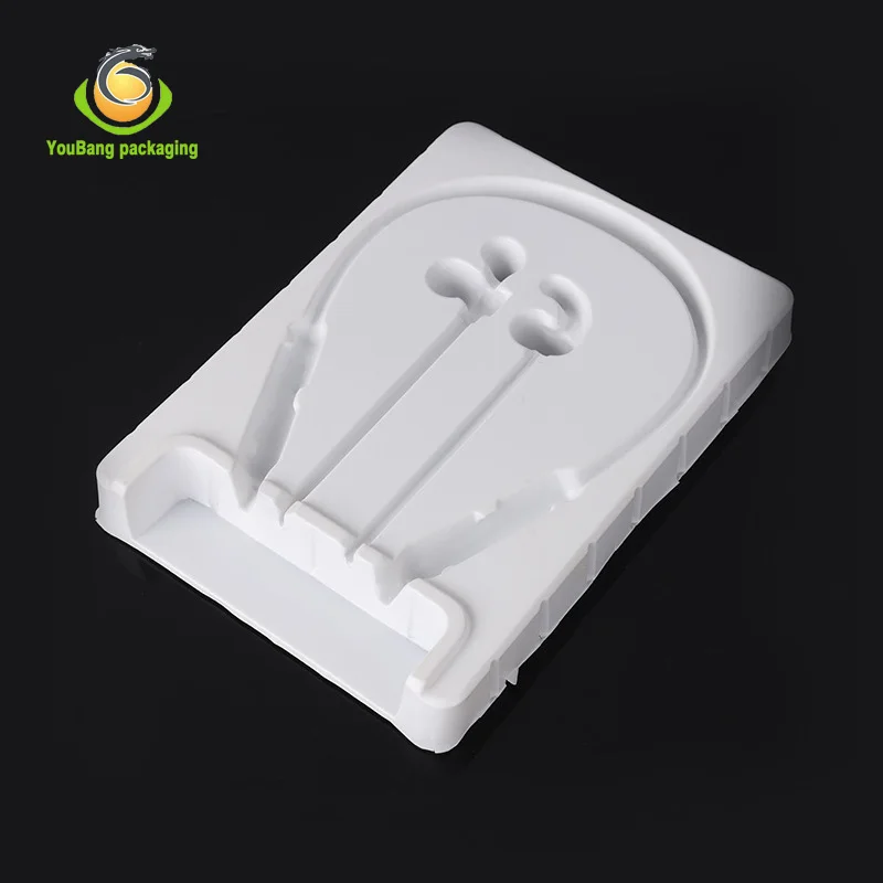 
Custom Thermoforming Clear PVC PET Plastic Insert Blister Tray for Headphone electronic tray 