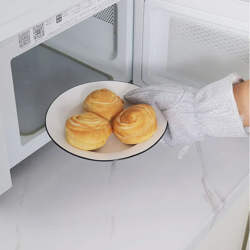 Esun Multipurpose Non-Scratch Metal Wire Household Cleaning Gloves Wet and Dry Use